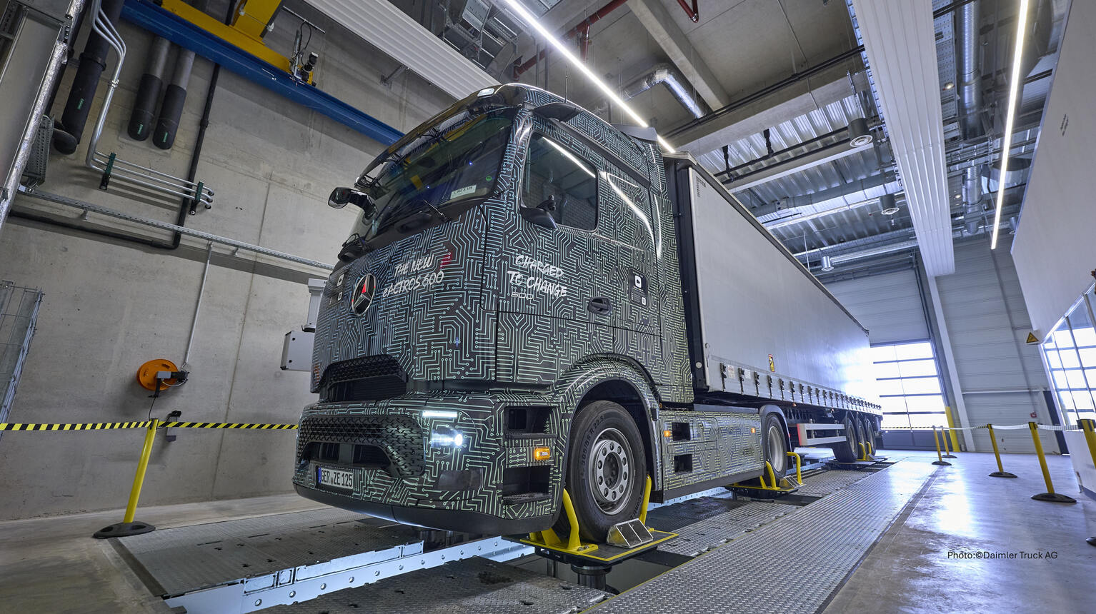 Innovativer Lkw‑Testaufbau