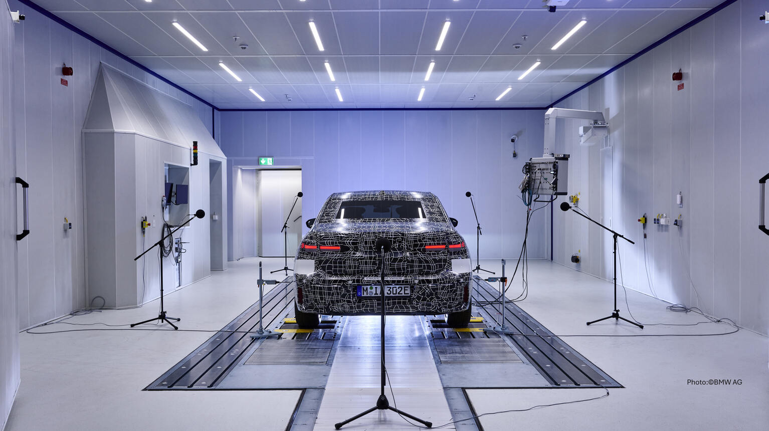 Akustikmessung im Testlabor