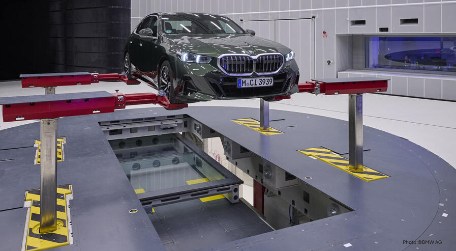 Chassis testing on the test bench