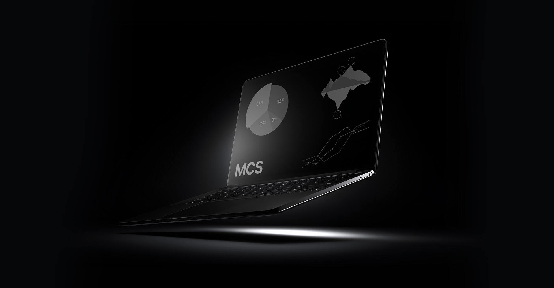 Laptop mit Graphen