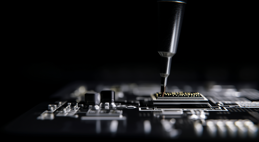 Reparatur an Platine